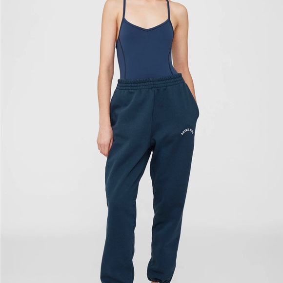 Women's Navy Blue Sweatpants - Picture 1 of 7